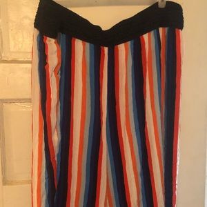 New with tags Cato striped ballon pants size 26w-28w
